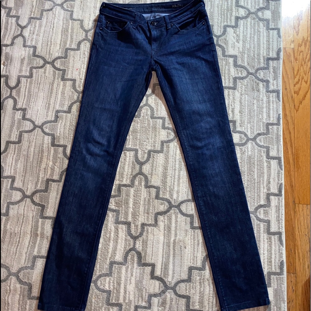 DL1961 Karen High Rise Dark Wash Skinny Jeans
